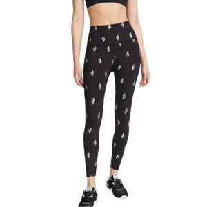 Beyond Yoga Cactus Print High Waisted‎ Leggings Size Medium Black Workout
